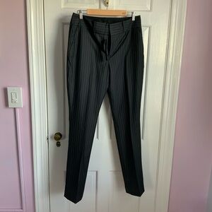 Banana Republic Monogram Black Pinstripe Trousers